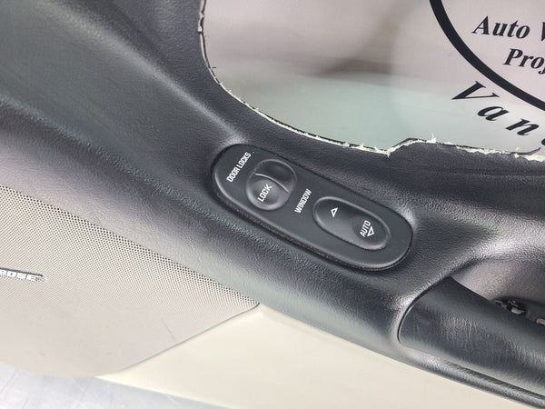 1997-04 C5 Corvette Door Trim Panel Assemby, Right Passenger Side, Black / Gray 11