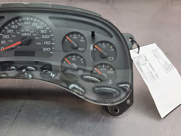 2003-05 Chevy GMC Truck Instrument Cluster Speedometer Gauge Assembly, #151146497