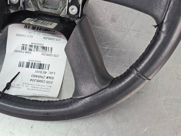 2003-06 Chevy Suburban Factory Steering Wheel, Black Leather - OEM8