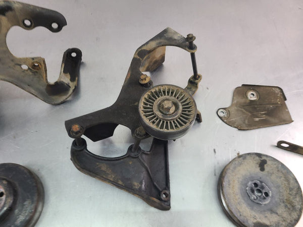 1988 GMC K3500 Truck 7.4L Engine Front Accessory Brackets and Pulley Set - OEM6