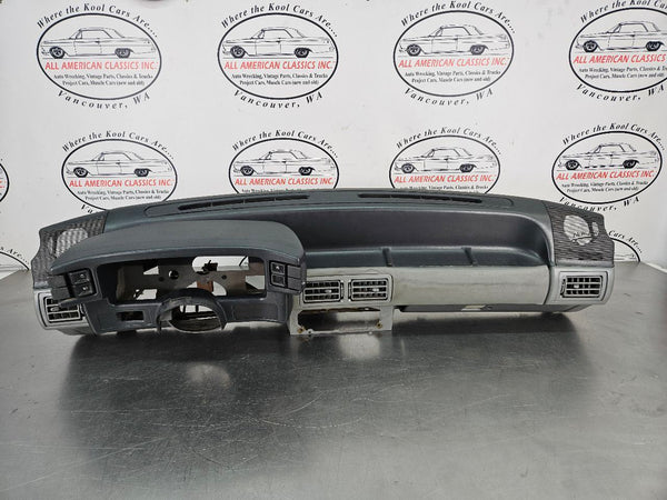 1987-89 Mustang Fox Body Front Dash Panel, Loaded w/ Trim, Glovebox, Gray - OEM0