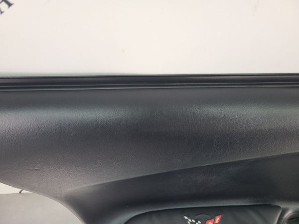 1997-04 C5 Corvette Door Trim Panel Assemby, Left Driver Side, Black / Gray 2