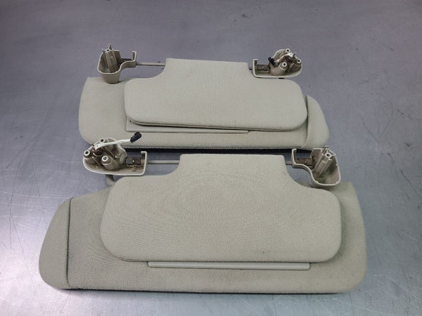 2002 GMC Denali, Sierra, Front Sun Visor Pair, RH/LH, Gray, w/ Lights - OEM10