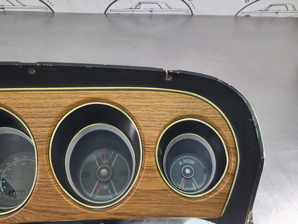 1969-70 Mustang Mach 1 Instrument Cluster w/ Bezel, FOR PARTS / REPAIR - OEM12