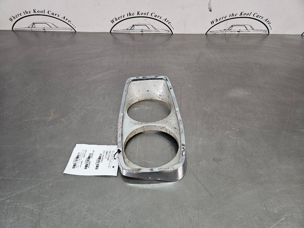 1965 Ford Galaxie Headlight Lamp Surround Bezel Trim, Chrome, Right Passenger RH0