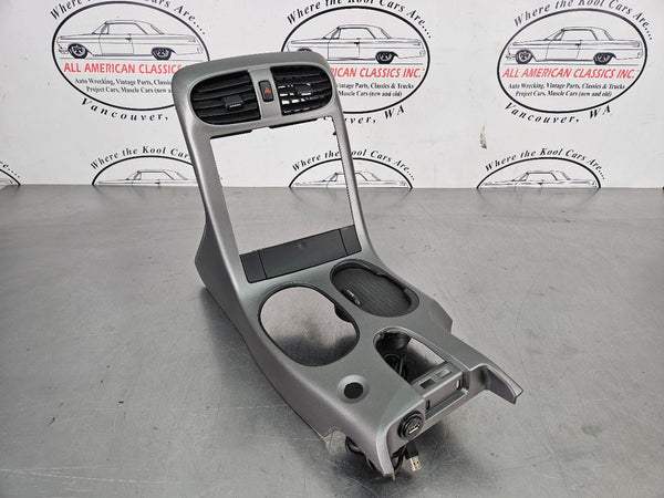 2005-13 C6 Corvette Center Console Dash Radio Trim Surround Bezel, Silver - OEM0