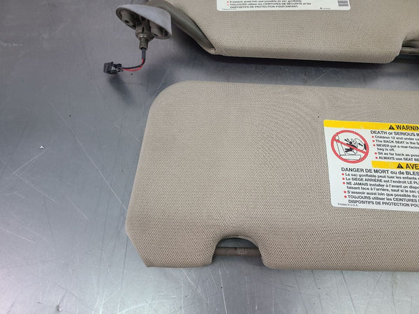 2004-05 Cadillac XLR Front Sun Visor Pair, Left / Right, Shale - OEM11