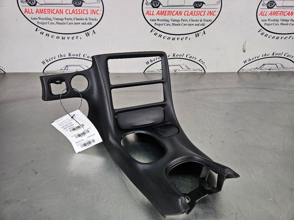 1997-04 C5 Corvette Center Console Dash Radio A/C Bezel Trim, Black - OEM0