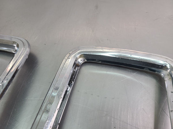 1971-77 Dodge Van Rear Taillight Tail Lamp Bezel Trim Pair, LH / RH - OEM14