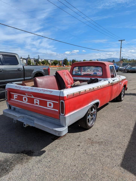 1964-66 Ford F100 F250 Custom Cab Truck Upper / Lower Interior Door Moulding, LH17