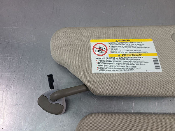 2004-05 Cadillac XLR Front Sun Visor Pair, Left / Right, Shale - OEM10