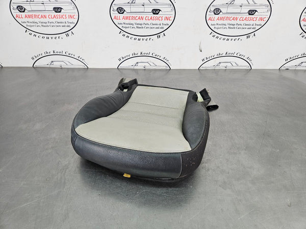 2005-06 C6 Corvette Lower Seat Bottom Cushion / Cover, Black / Gray, Right Side 0