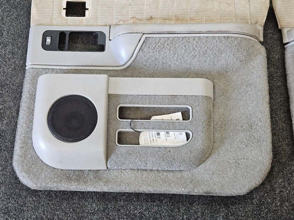 1988-94 Chevy Suburban Door Trim Panel Set of 4, Gray, w/ Switches - OEM12