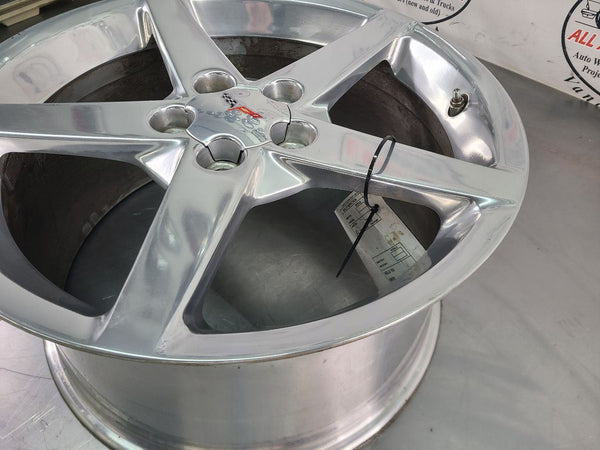 2005-07 C6 Corvette Aluminum 5 Spoke Wheel, Polished QG7, Rear 19x10 - OEM13