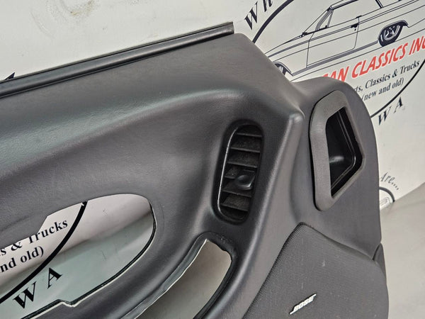 1997-04 C5 Corvette Door Trim Panel, Left Driver Side, Black - OEM5