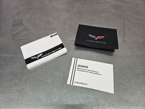 2005 C6 Corvette Factory Owners Manual Book w/ Leather Carrying Case - OEM0