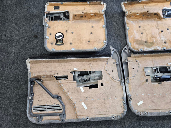 1988-94 Chevy Suburban Door Trim Panel Set of 4, Gray, w/ Switches - OEM21