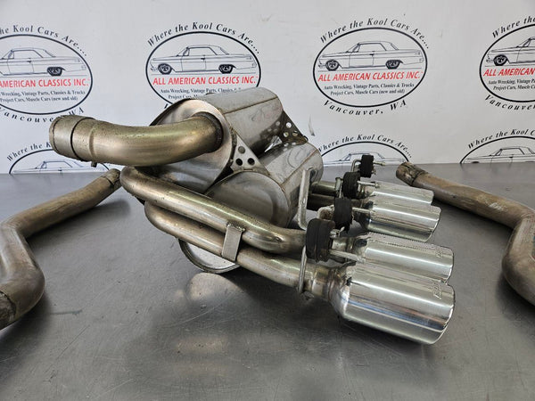2005-13 C6 Corvette Borla Axleback Exhaust Kit w/ Stacked Mufflers, Tips, Pipes7