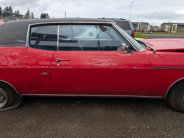 1969 Impala, Caprice, Back of Hood Moulding Trim Strip - OEM11