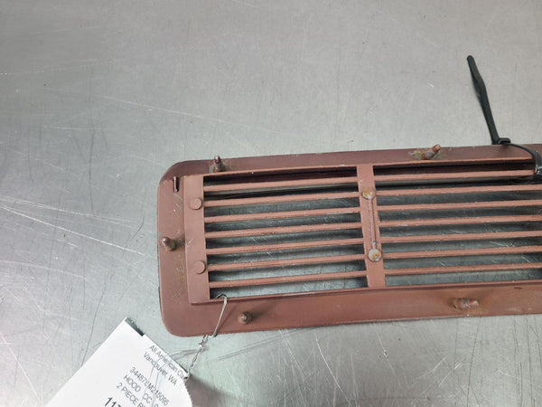 1968 442 Oldsmobile Cutlass Engine Hood Rear Vent Louver Grill w/ Upper Moulding6
