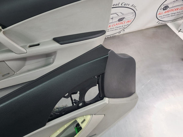 2005-13 C6 Corvette Front Door Panel Pair, Bose Premium, RH/LH, Black/Gray - OEM15