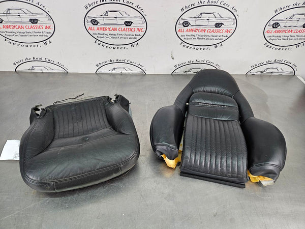 1997-04 C5 Corvette Sport Seat Cushion / Cover Set, Right Passenger Side, Black0