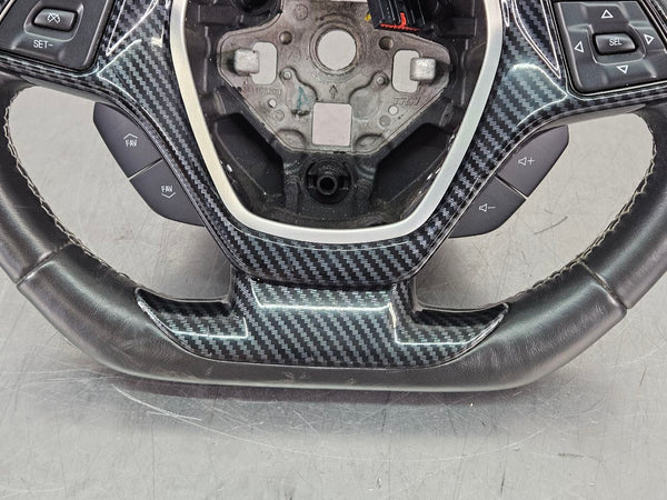 2016 C7 Corvette Factory Steering Wheel w/ Shift Paddles, Radio Control, Black10