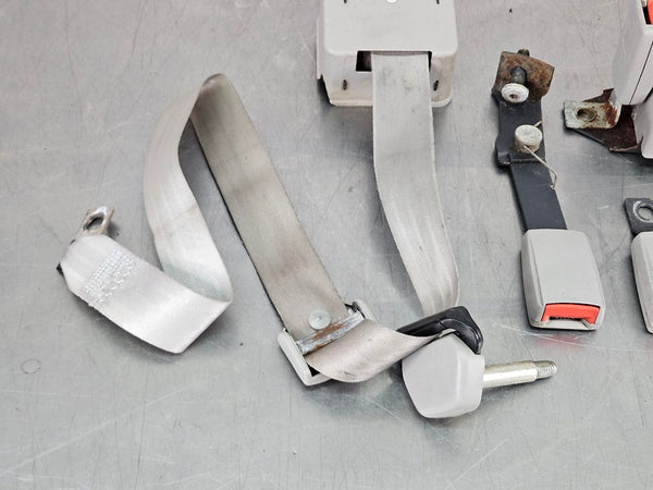 1992-99 Chevy Suburban 2nd Row Seat Belt Retractor and Buckle Set, Gray - OEM2
