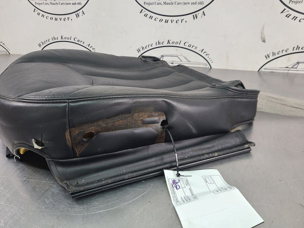 2004-05 Cadillac XLR Lower Seat Cover w/ Cushions, Black, Left Driver Side5
