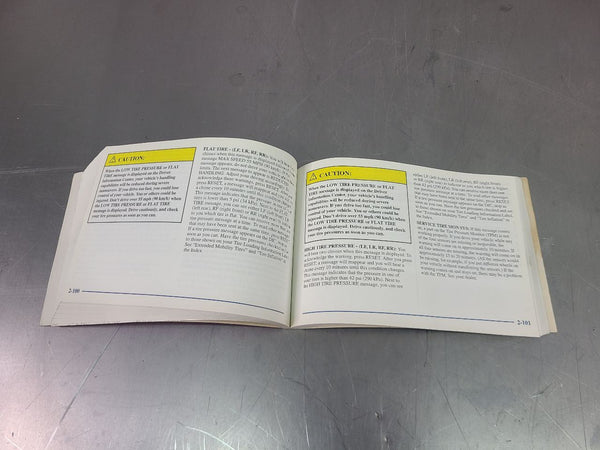 1998 C5 Corvette Factory Owners Manual - OEM2