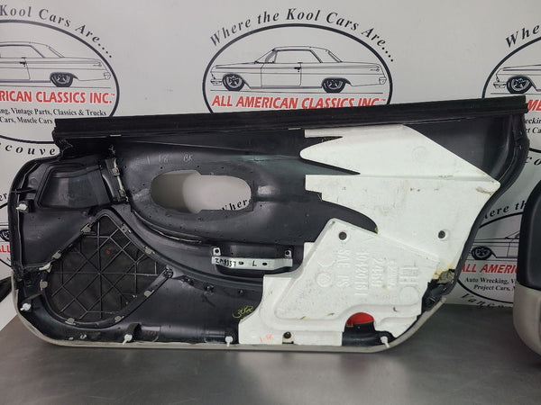 1997-04 C5 Corvette Front Door Trim Panel Pair, Right, Left, Black / Gray, RH,LH20