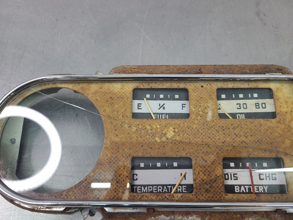 1948-50 Ford Pickup Truck Instrument Cluster Gauge - For Parts/Repair - OEM3