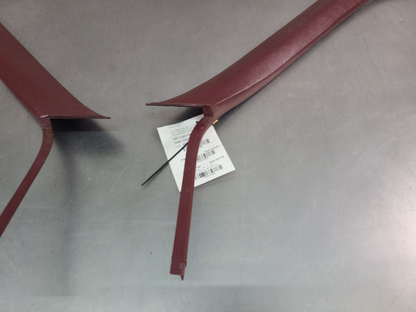 1988-94 GMC Chevy Truck Interior Headliner / Windshield A-Pillar Trim Panel, Red6