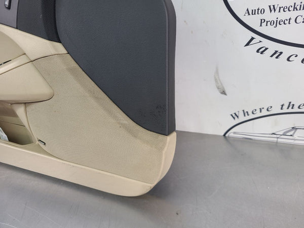 2007-11 C6 Corvette Left Driver Side Tan / Black Door Trim Panel, LH - OEM7