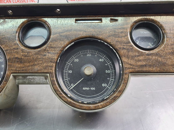 1967-68 Cougar XR-7 Instrument Cluster Tachometer Speedo Assembly, Woodgrain9