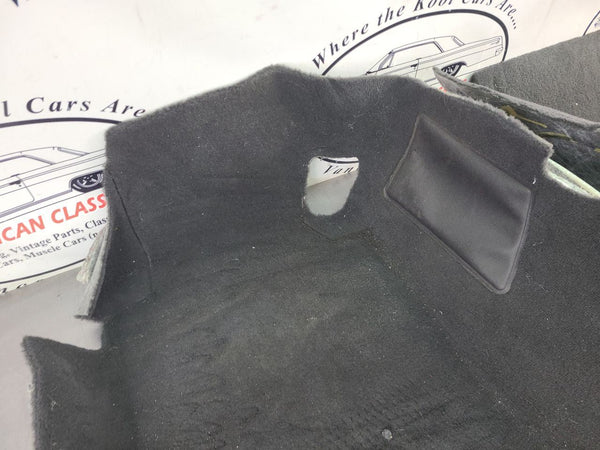2005-13 C6 Corvette Front Footwell Carpet Pair, Left / Right, Black - OEM1