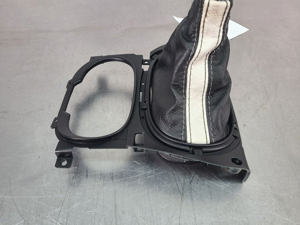 2005-13 C6 Corvette Manual Transmission Bare Shifter Boot, Black and White 7