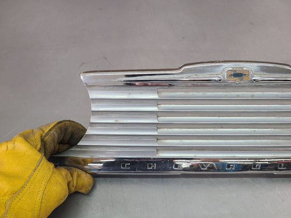 1947-48 Chevy Front Center Dash Trim / Radio Speaker Grille Cover, OEM GM8