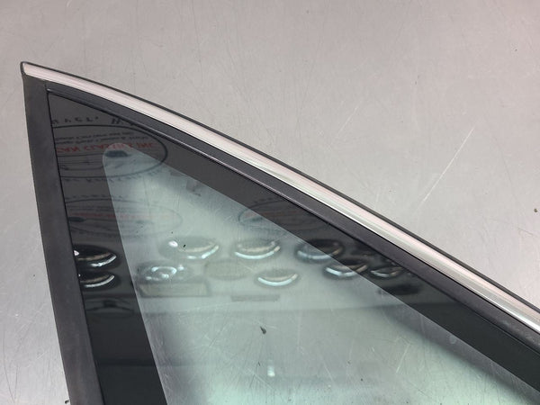 1995-96 Chevy Impala SS LH Left Side Rear Quarter Glass, Chrome Trim - OEM2