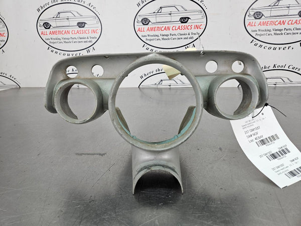 1957 Bel Air Instrument Cluster Housing Trim, GM P/N # 1584733, Bare - OEM7