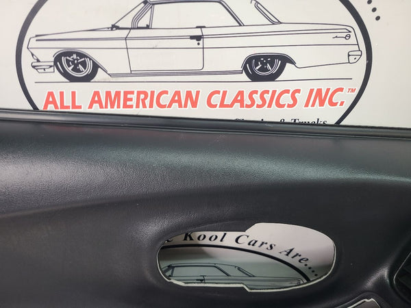 1997-04 C5 Corvette Front Door Trim Panel Pair, Right, Left, Black / Gray, RH,LH3