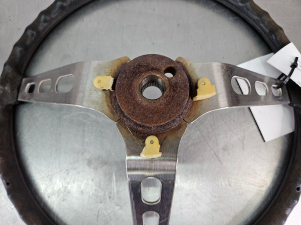 1977 Gremlin AMX AMC 3-Spoke Steering Wheel, Bare, Black - OEM10