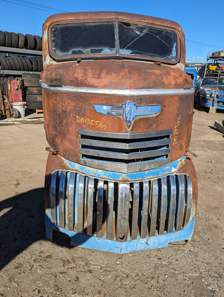 1942 Chevrolet COE Cab Assembly w/ HOOD and GRILL, Stock #D01355