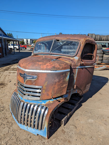 1942 Chevrolet COE Cab Assembly w/ HOOD and GRILL, Stock #D01355