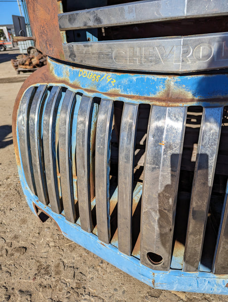1942 Chevrolet COE Cab Assembly w/ HOOD and GRILL, Stock #D01355