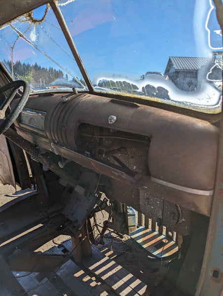 1942 Chevrolet COE Cab Assembly w/ HOOD and GRILL, Stock #D01355