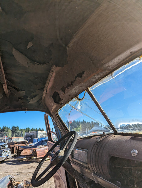 1942 Chevrolet COE Cab Assembly w/ HOOD and GRILL, Stock #D01355
