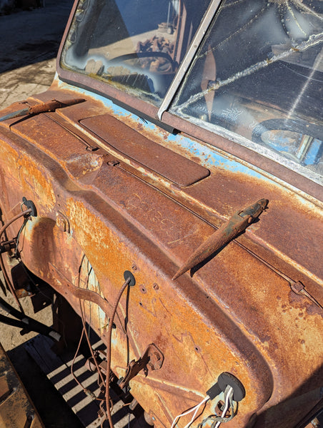 1942 Chevrolet COE Cab Assembly w/ HOOD and GRILL, Stock #D01355