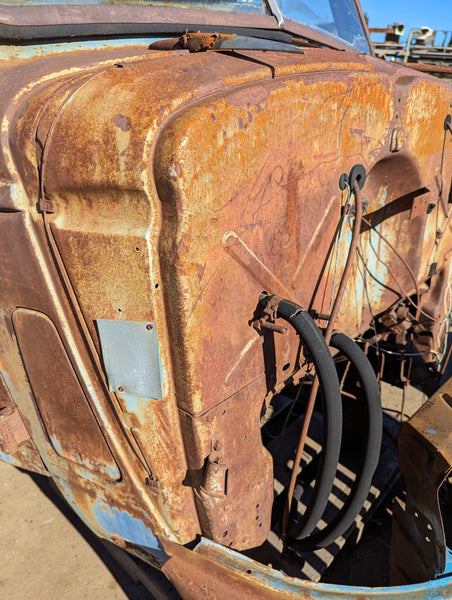 1942 Chevrolet COE Cab Assembly w/ HOOD and GRILL, Stock #D01355