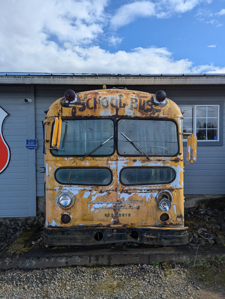 1955 Kenworth Bus Front End Only, Decor / Yard Art Purposes, Stock #J03456